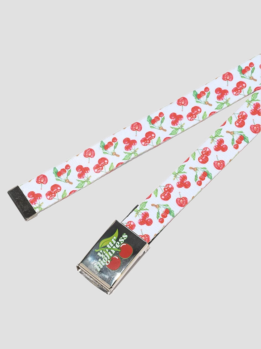 Your Highness Cherry Pie Web Belt white