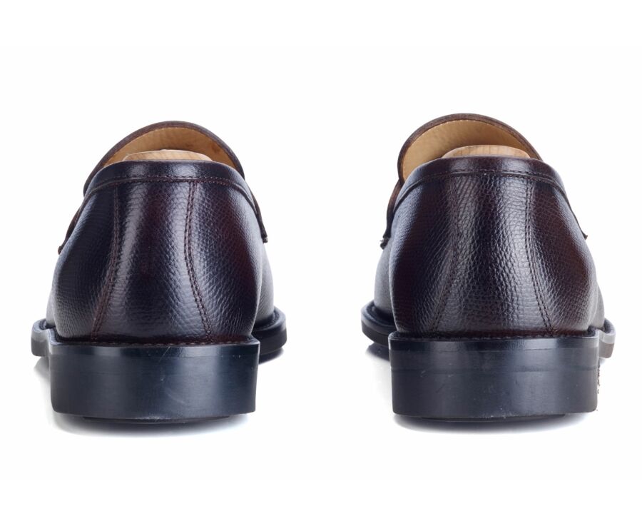 Mocassin homme Cuir Chocolat Grainé - WEMIC GOMME CITY