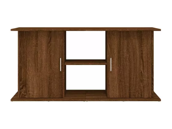 Support d'aquarium chêne marron 121x41x58 cm bois d'ingénierie