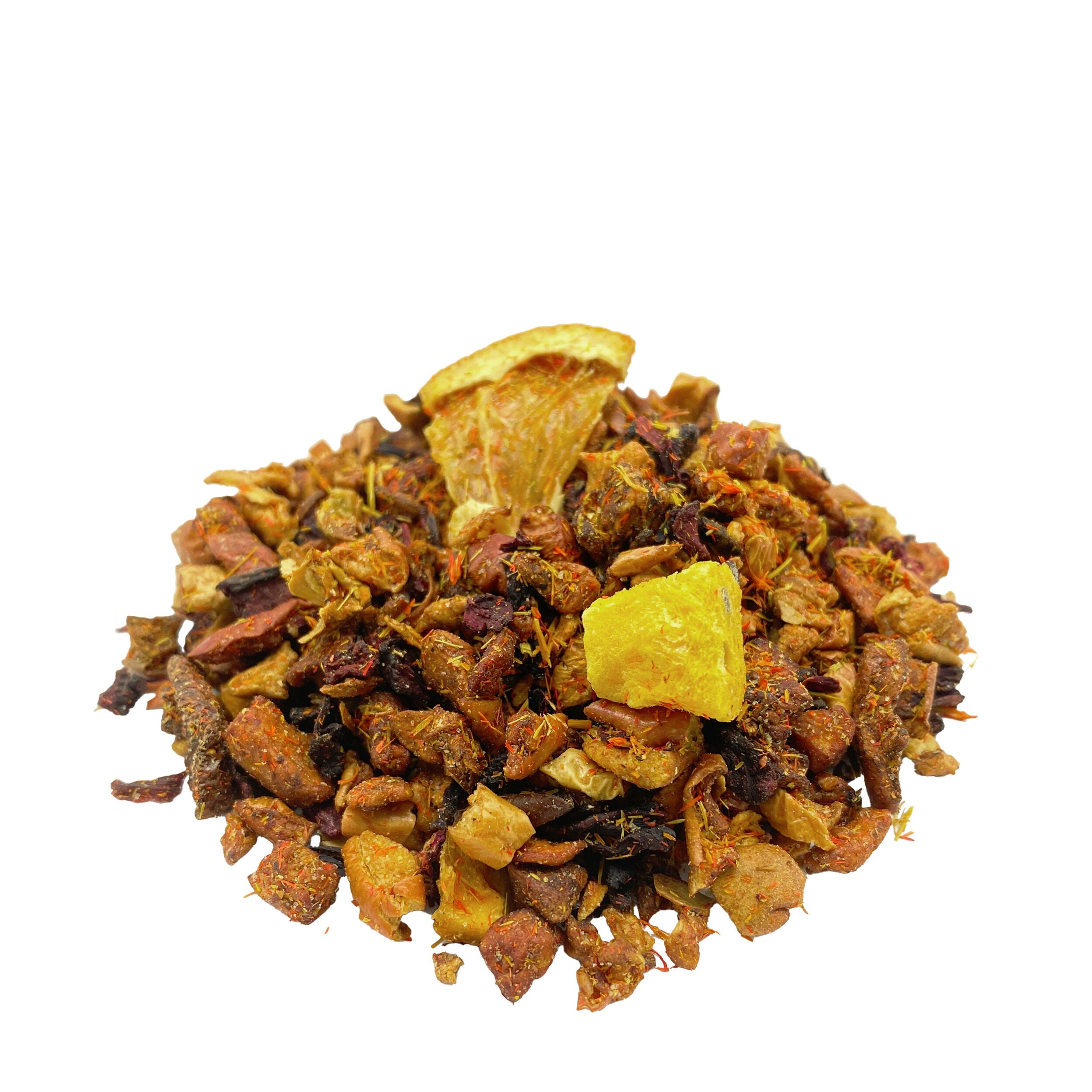 tea4me Blutorange Maracuja Früchtchen Früchtetee mit Vitamin C