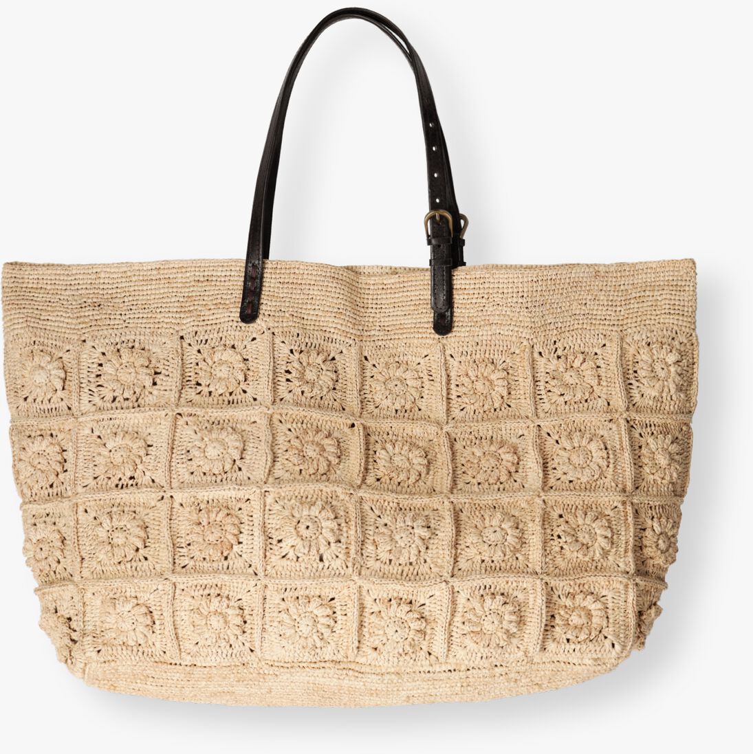 beige rabarany shopper malette karo xl