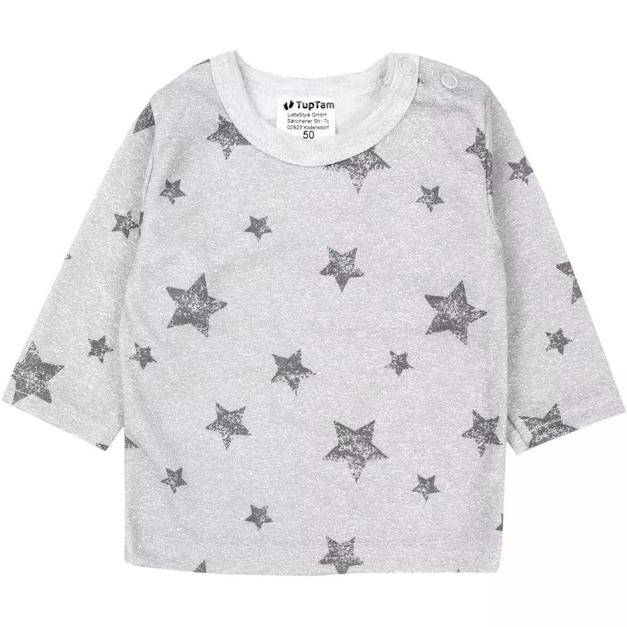 TupTam Baby Jungen Langarmshirt 5er Set graubeige
