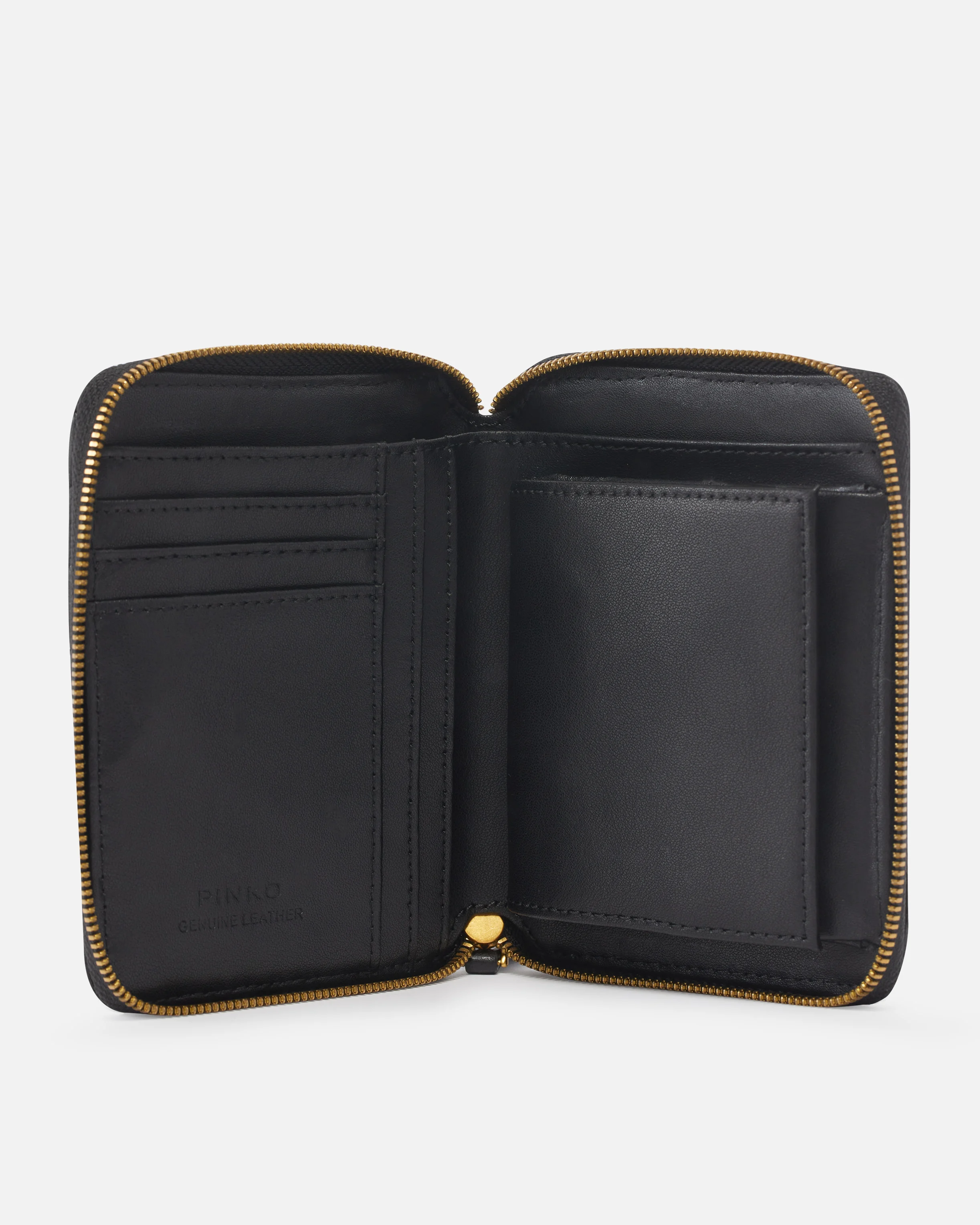 CARRÉ - Portefeuille carré à contour zippé | Noir