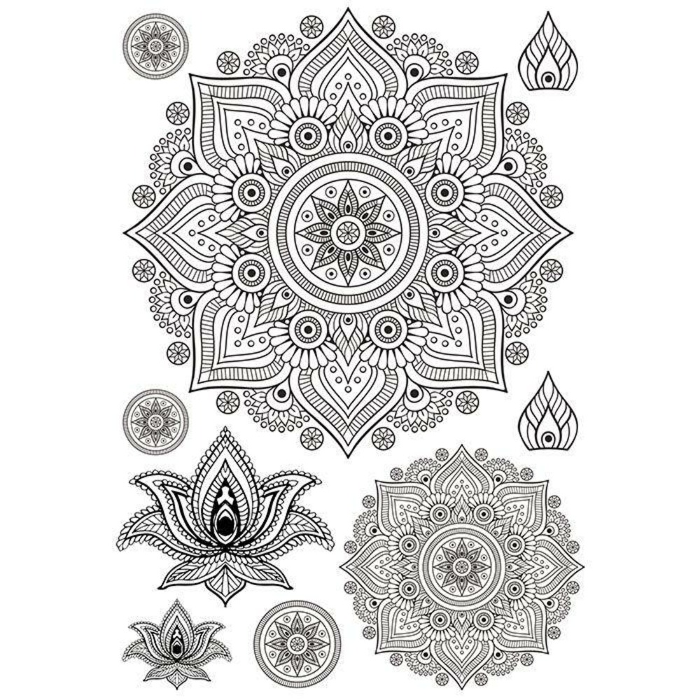Transfert thermocollant à repasser a4 - mandala