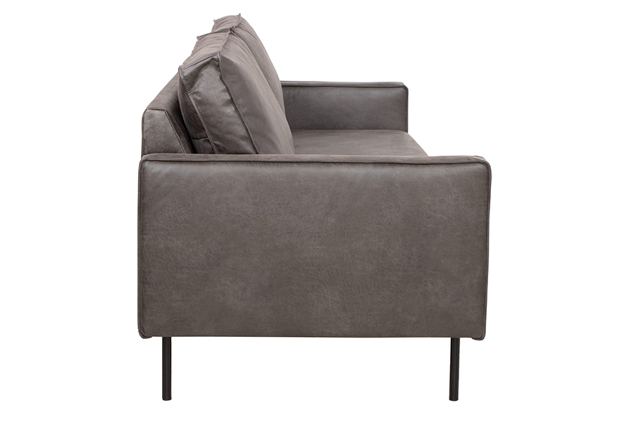Westin 3-seter I Colorado Granitt (70% hud og 30% polyester) med sorte ben