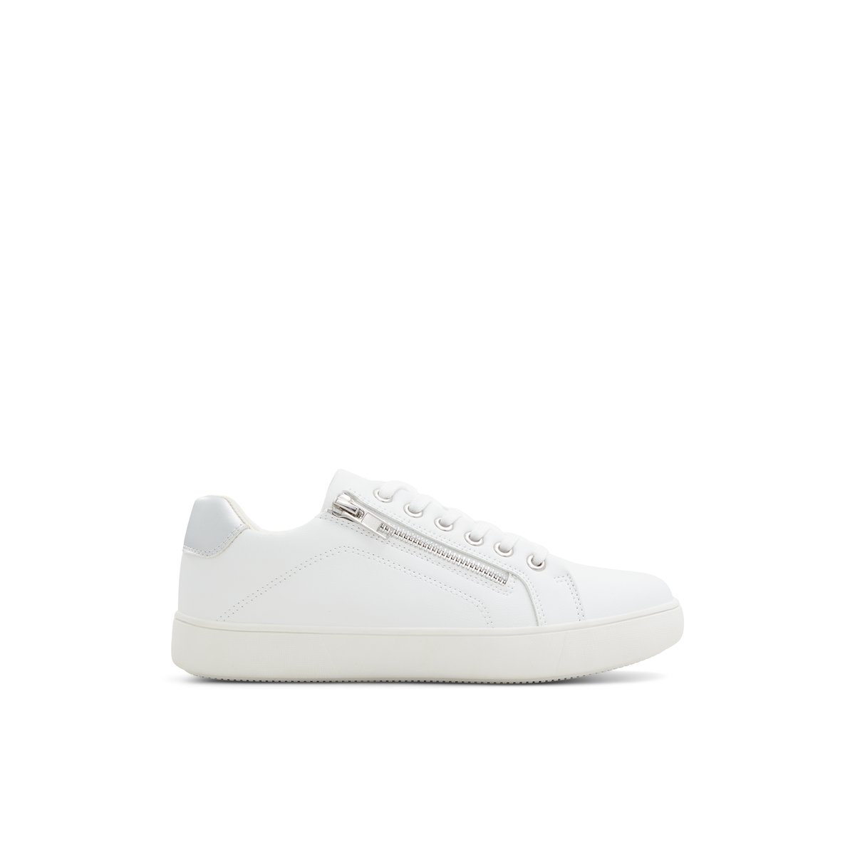 SOLEMATE-Monoun-Baskets - Talon plat - Blanc