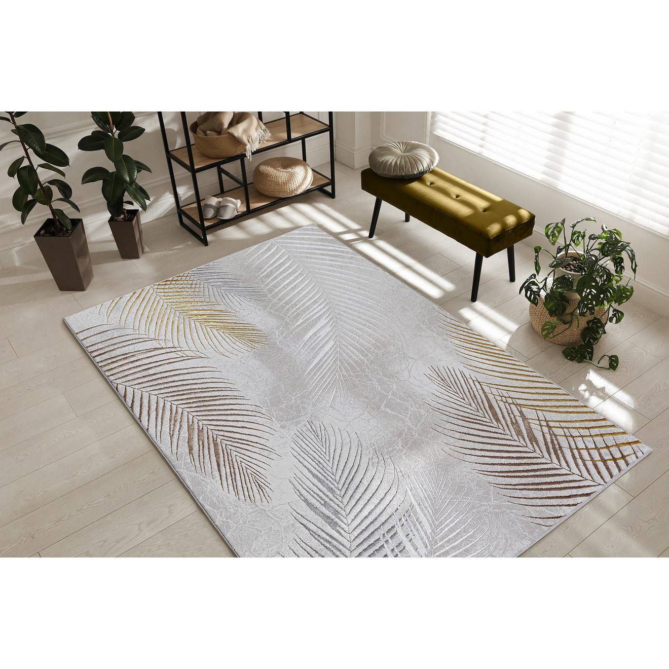 Teppich THE CARPET Mila grau B H:8mm L