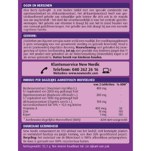 New Nordic Blue Berry Eyebright Tabletten 60TB