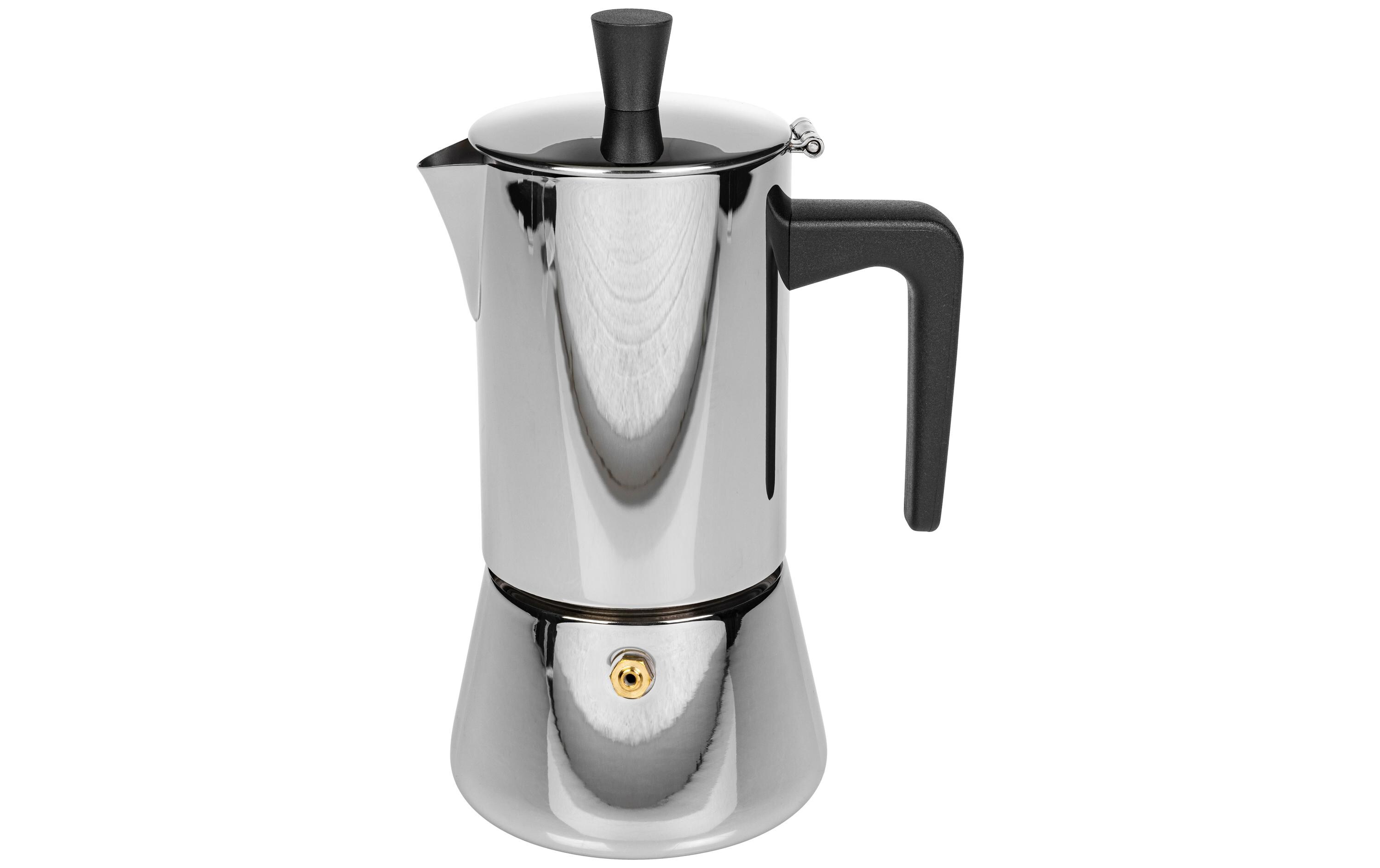 Espressokocher Chicchi 4 Tassen, SilberEspressokanne für traditionelle Kaffeezubereitung
