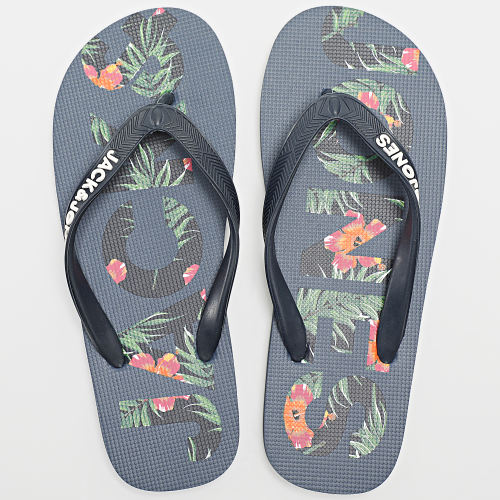 Tongs Logo Palm Bleu Marine