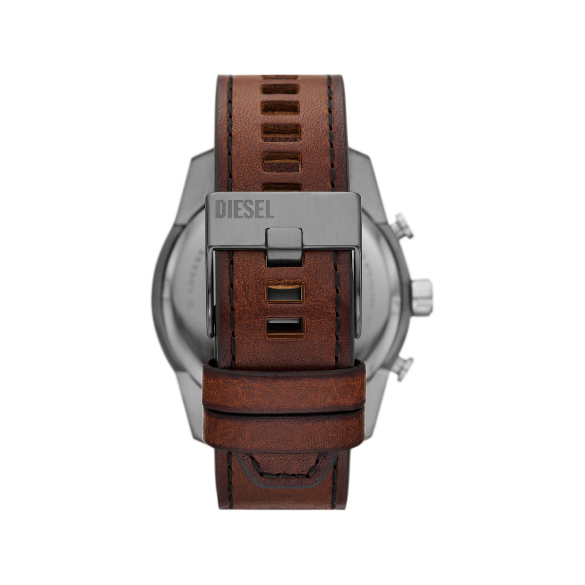 Montre DIESEL split homme bracelet cuir marron