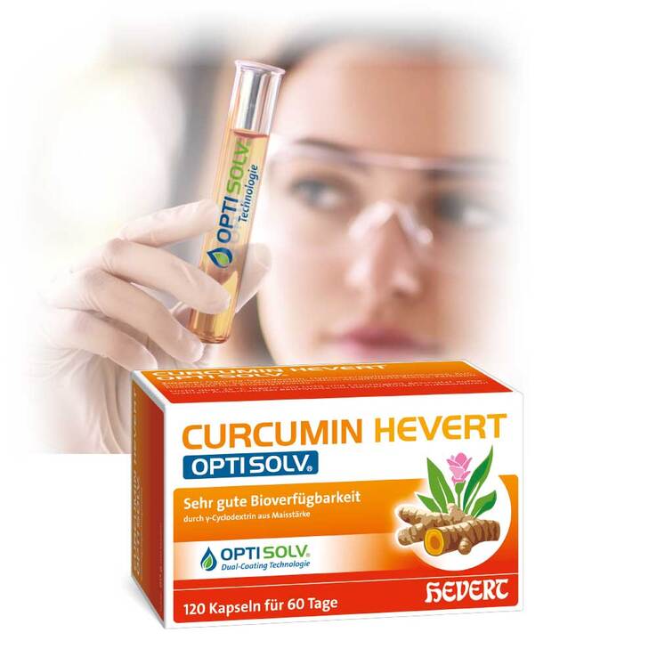 Curcumin Hevert Optisolv Kapseln, 120 St