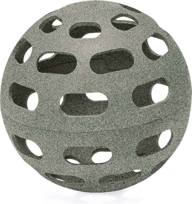 Beeztees kippenvoerbak speel snackbal grijs D 15 H 15 cm