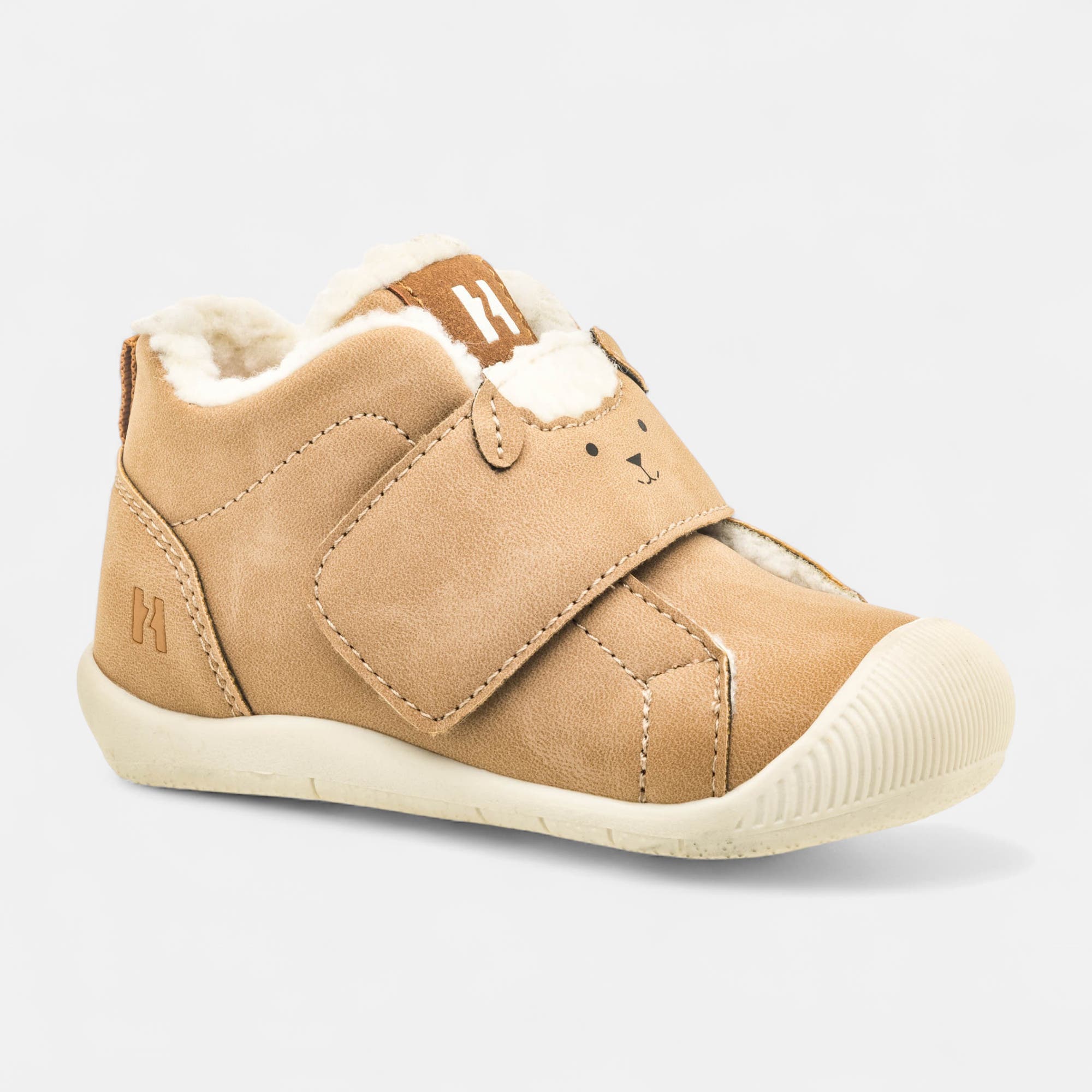 Baskets hautes Bébé garçon taupe