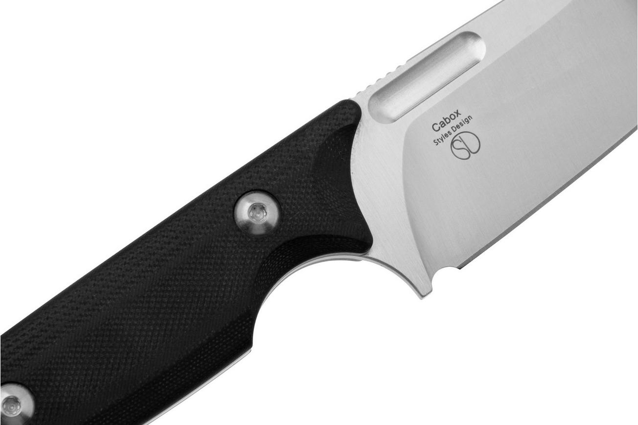 Kizer Cabox 1048C1, Satin 154CM, G10, vaststaand mes