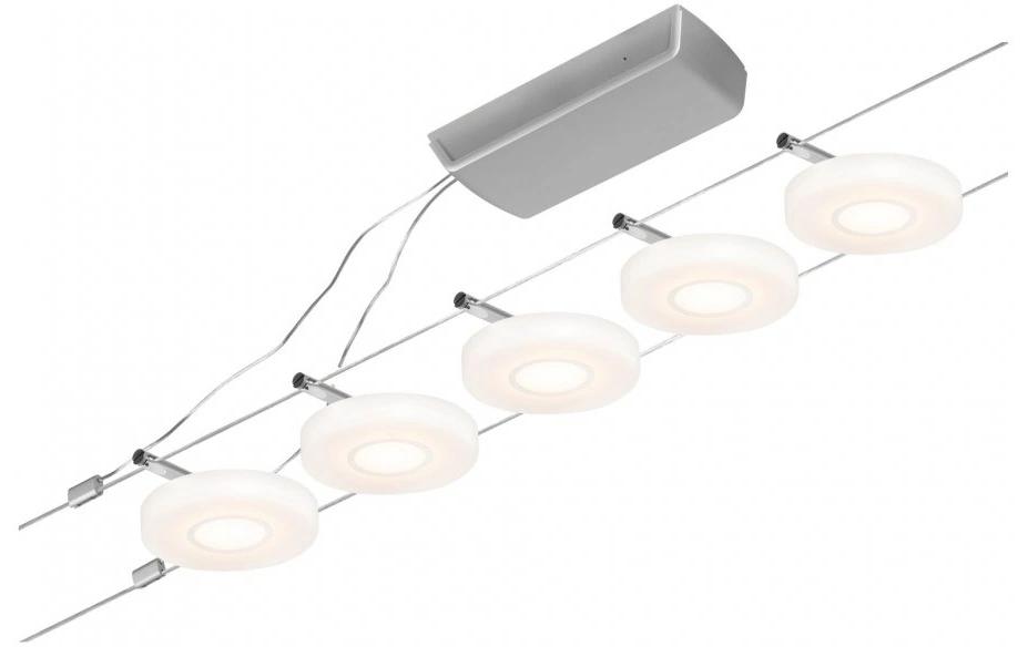 CorDuo LED Seilsystem DiscLED Basisset 5 x 200 lm<br>Schienenlichtschranke