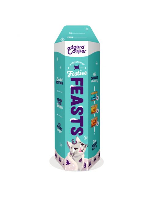 Edgard&Cooper Adult Chunks Festive Multipack - Kattenvoer - 6x85 g