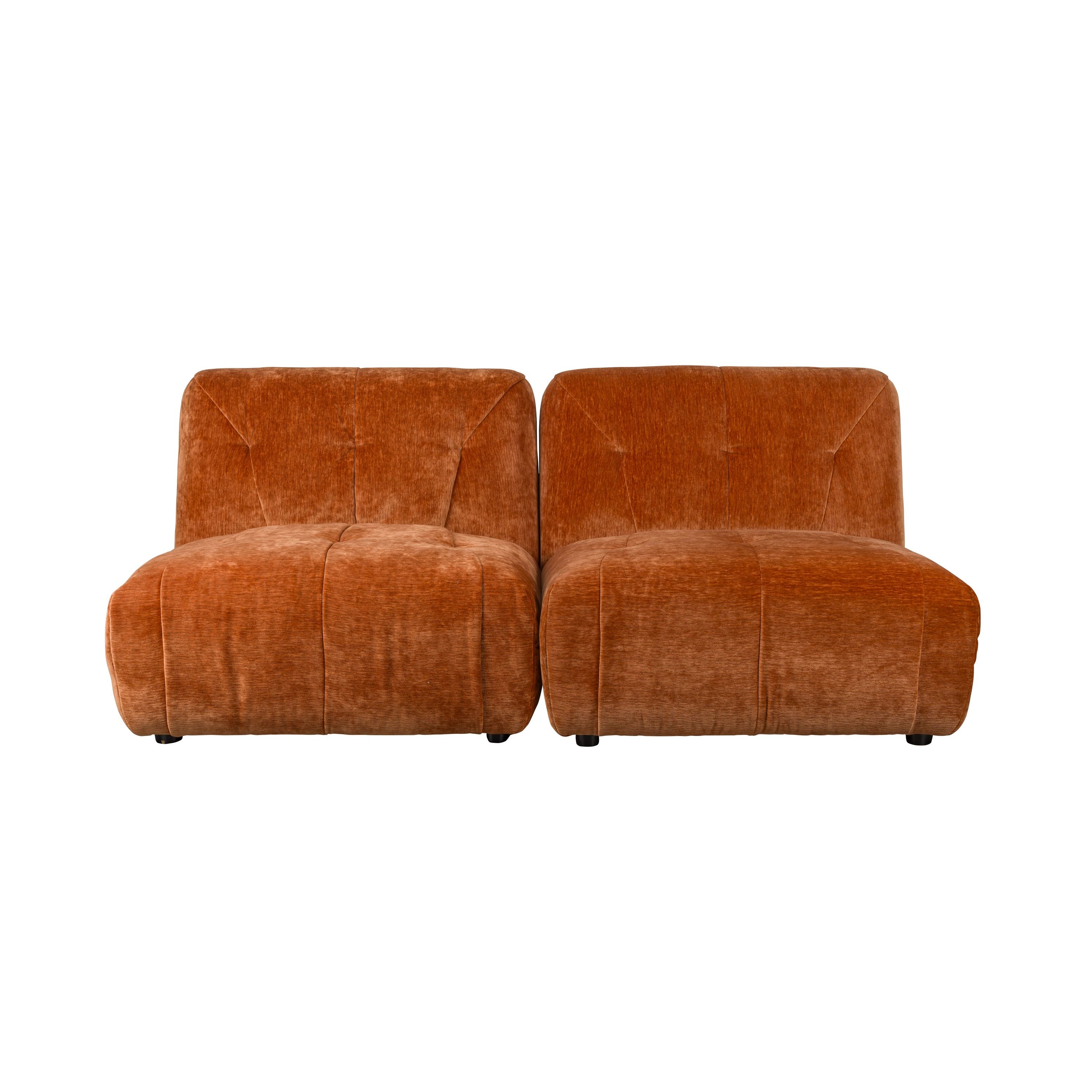 Dutchbone Giada Bank 2-zits Terra - Bruin