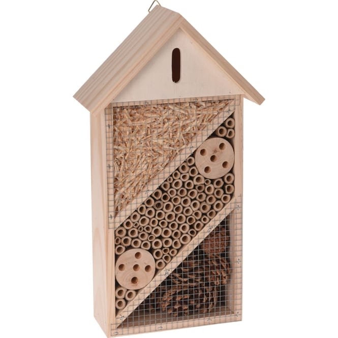 Insektenhotel - aus Holz - ca. 20 x 8,5 x 36 cm