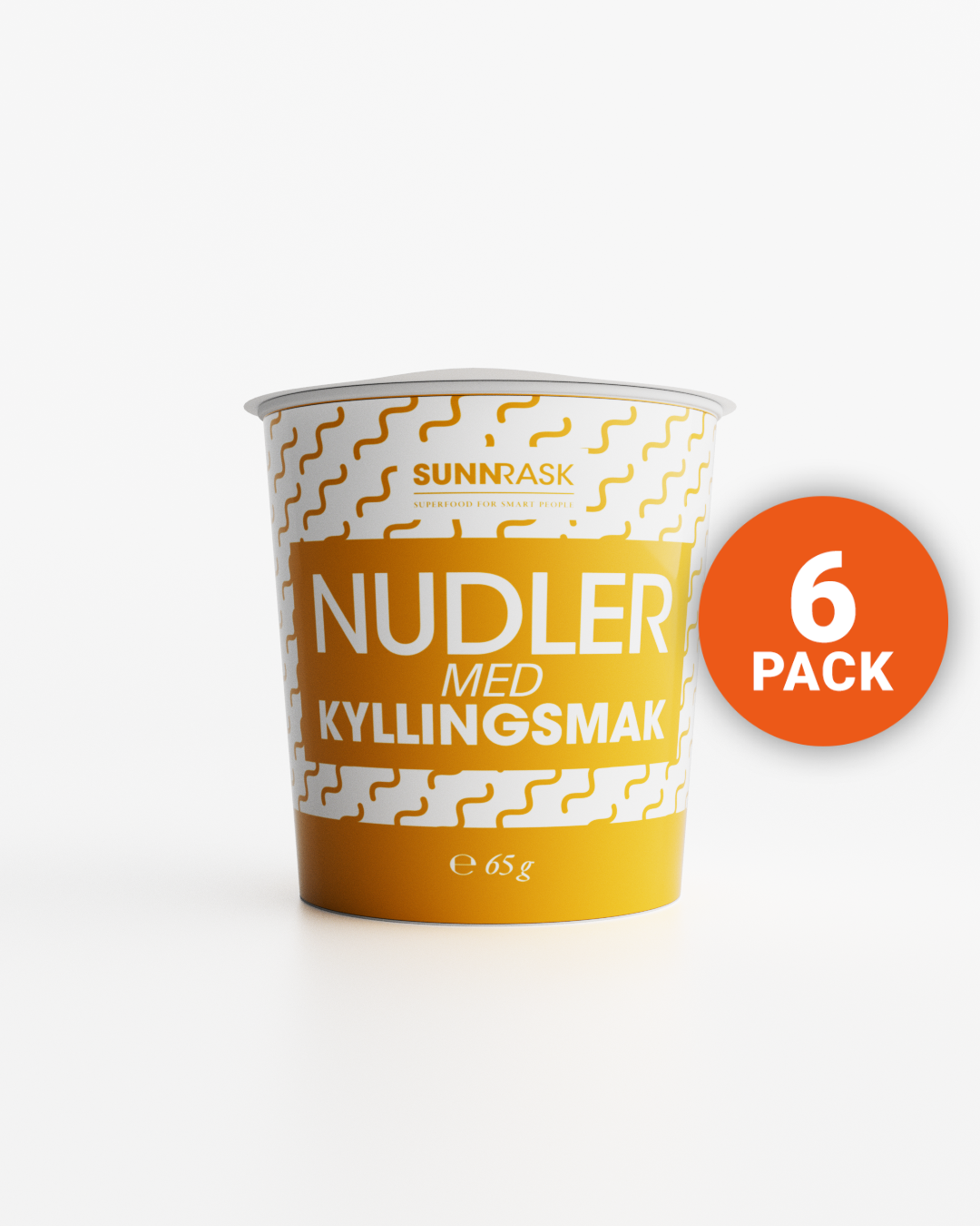 SunnRask Nudler Med Kyllingsmak 6x65g