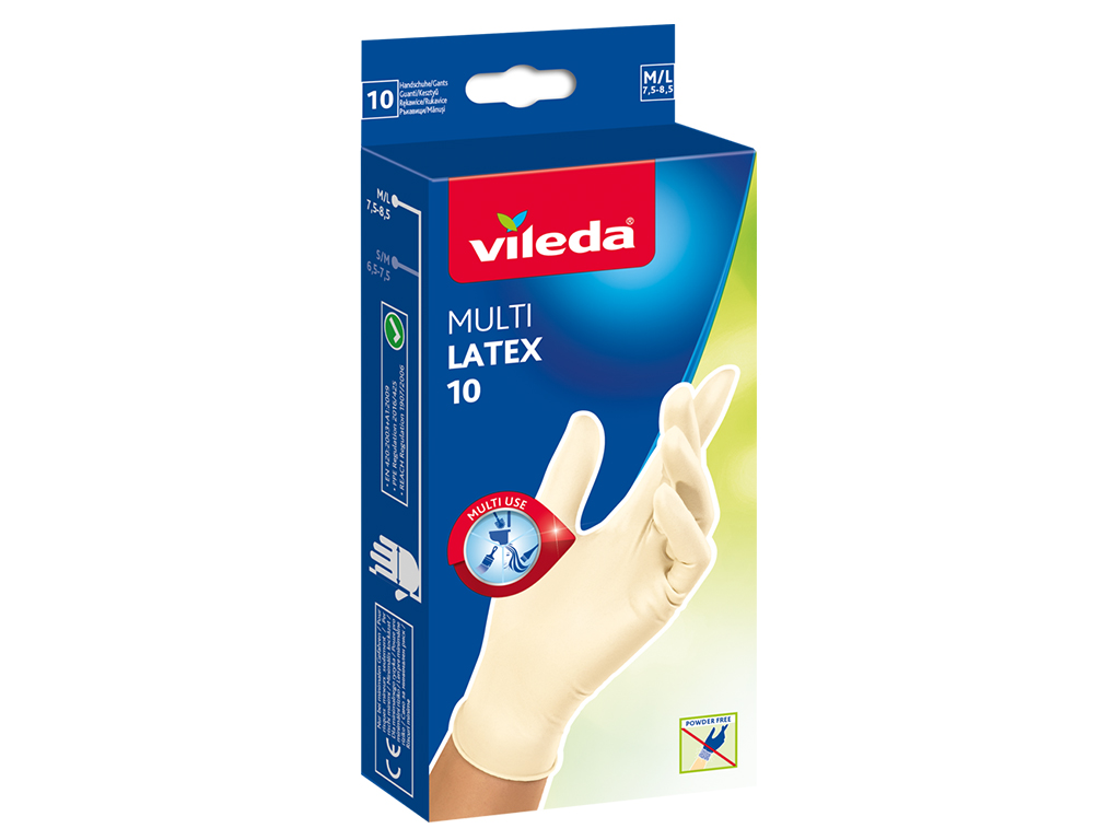 LUVAS MULTI VILEDA MÉDIA-GRANDE 10UN