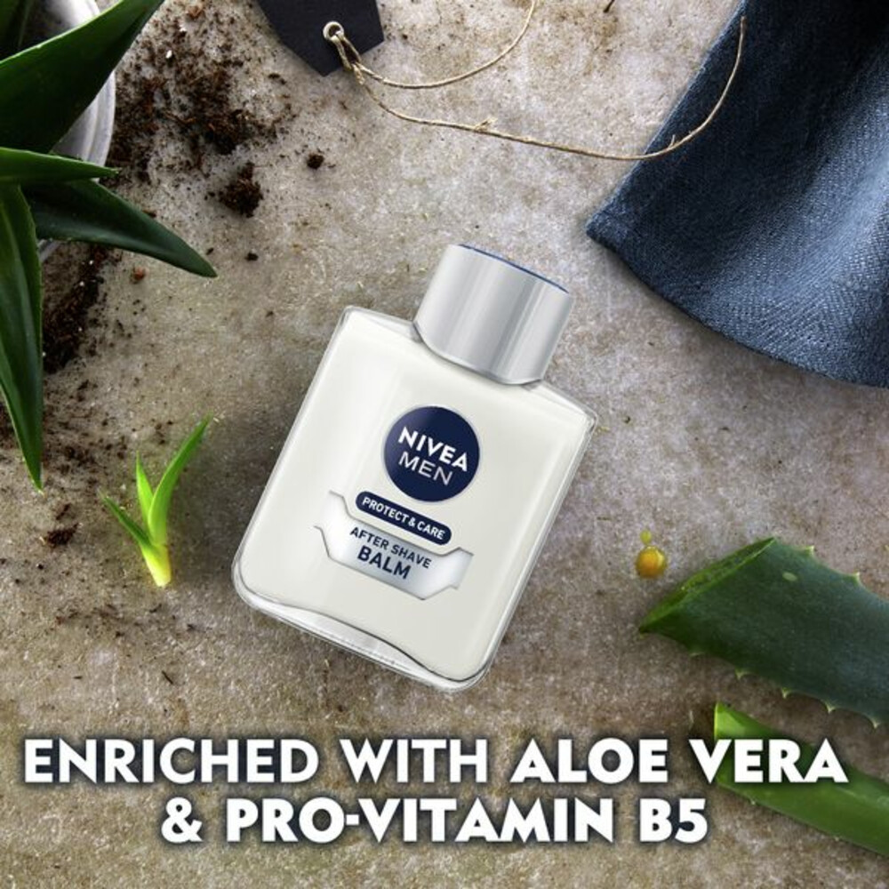 6x Nivea Men Aftershave Balsem Protect & Care100 ml