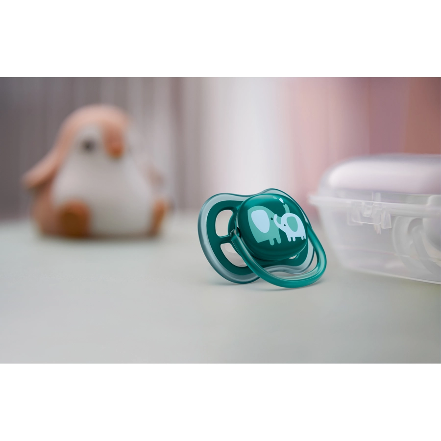Philips Avent Schnuller ultra air SCF34918 ab 18 Monate grünblau