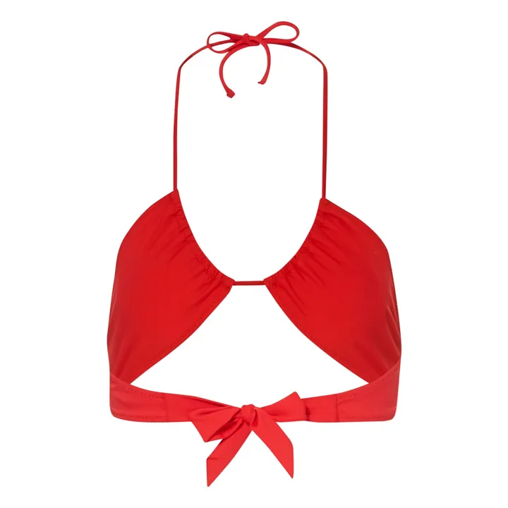 SMALLABLE BASICS Haut De Maillot De Bain Triangle Inversé | Rouge