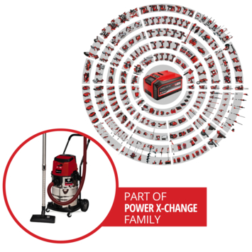 Einhell 2x18V droogzuiger TP-VC 36/30 S Auto (zonder accu)