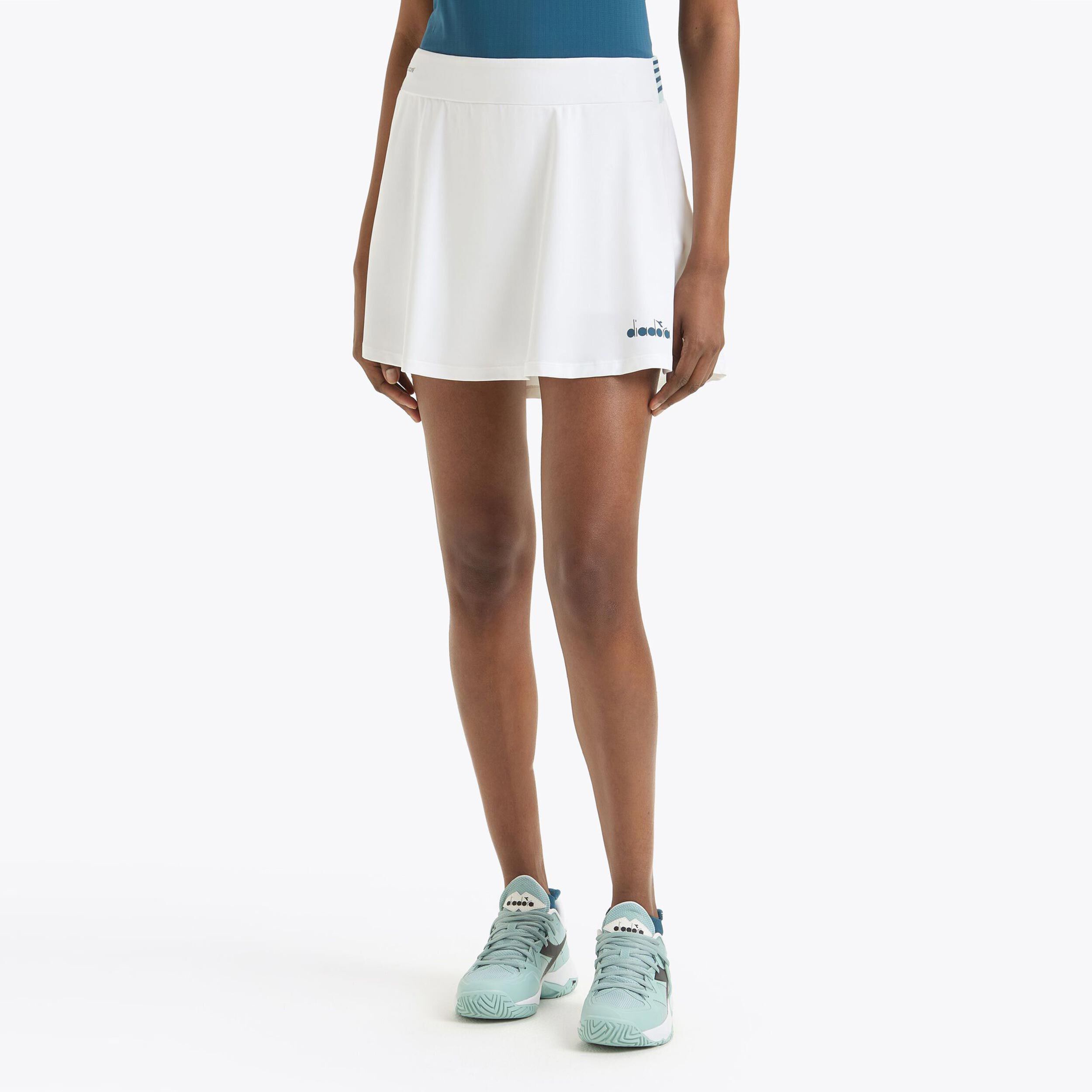 Diadora L. Icon Jupe Femmes - Blanc , Bleu Petrol