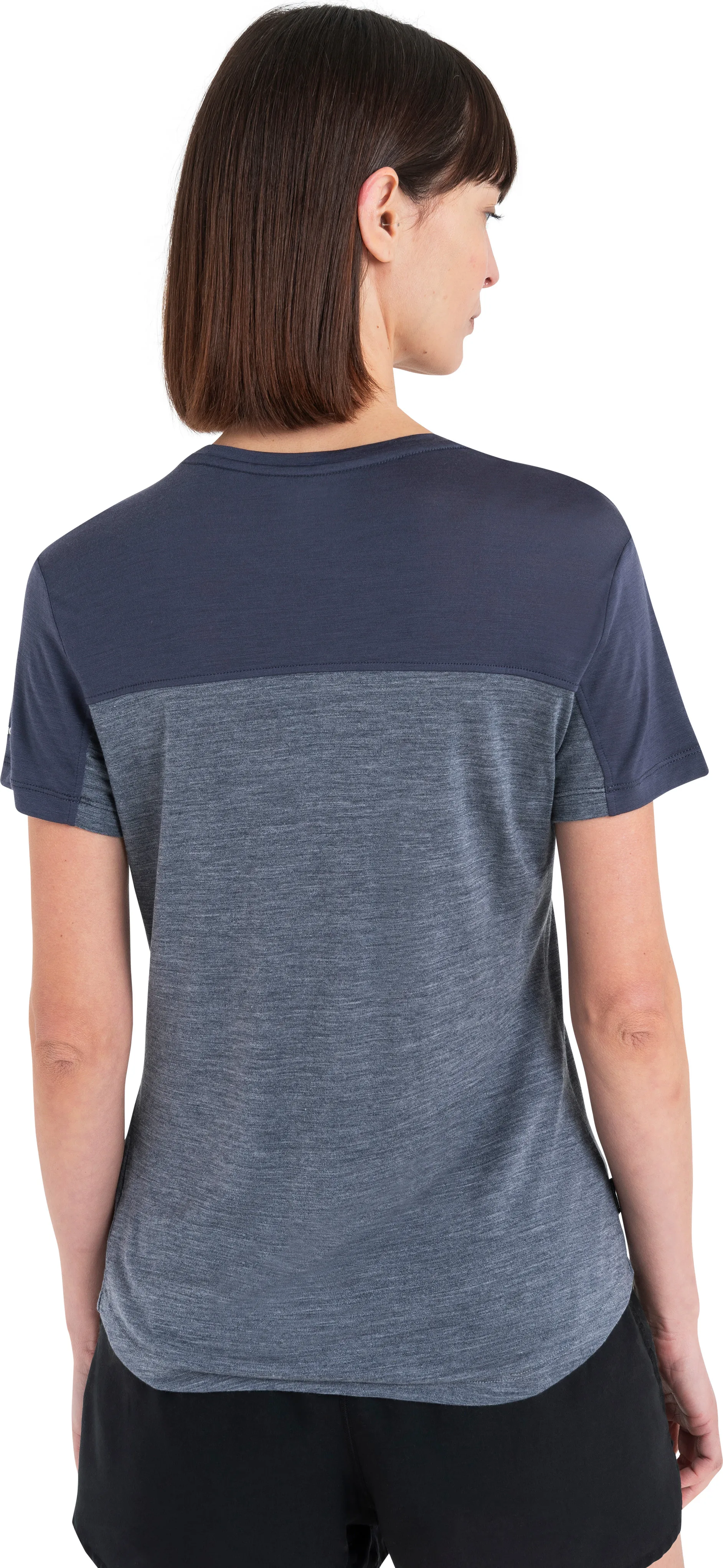 Icebreaker Women Merino 125 Cool-Lite™ Sphere Iii Ss Tee Colour Block Graphite Hthr/Graphite/Cb