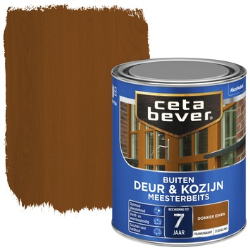 CetaBever Meesterbeits Deur & Kozijn zijdeglans transparant donker eiken 750 ml