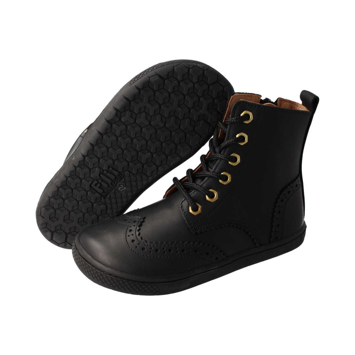 WL4210-0 black LET`S ROCK nappa leather laces Weite/W