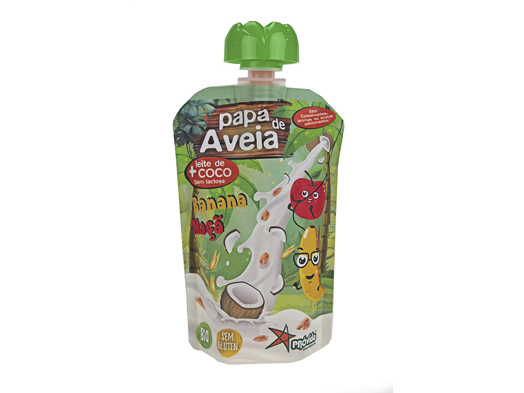PAPAS DE AVEIA PROVIDA BANANA E MAÇÃ BIO 100G