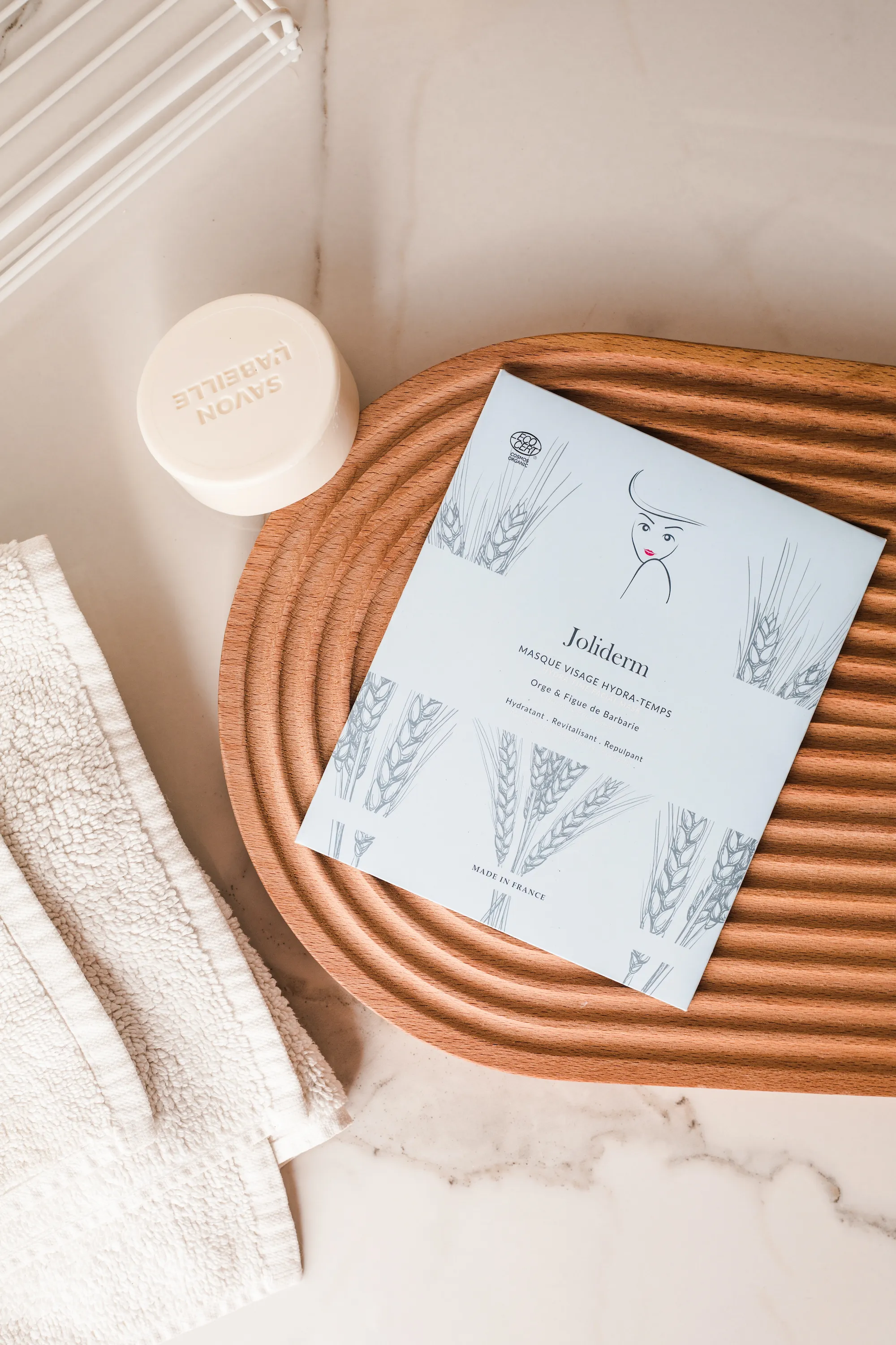 Joliderm Masque visage en coton hydra-temps