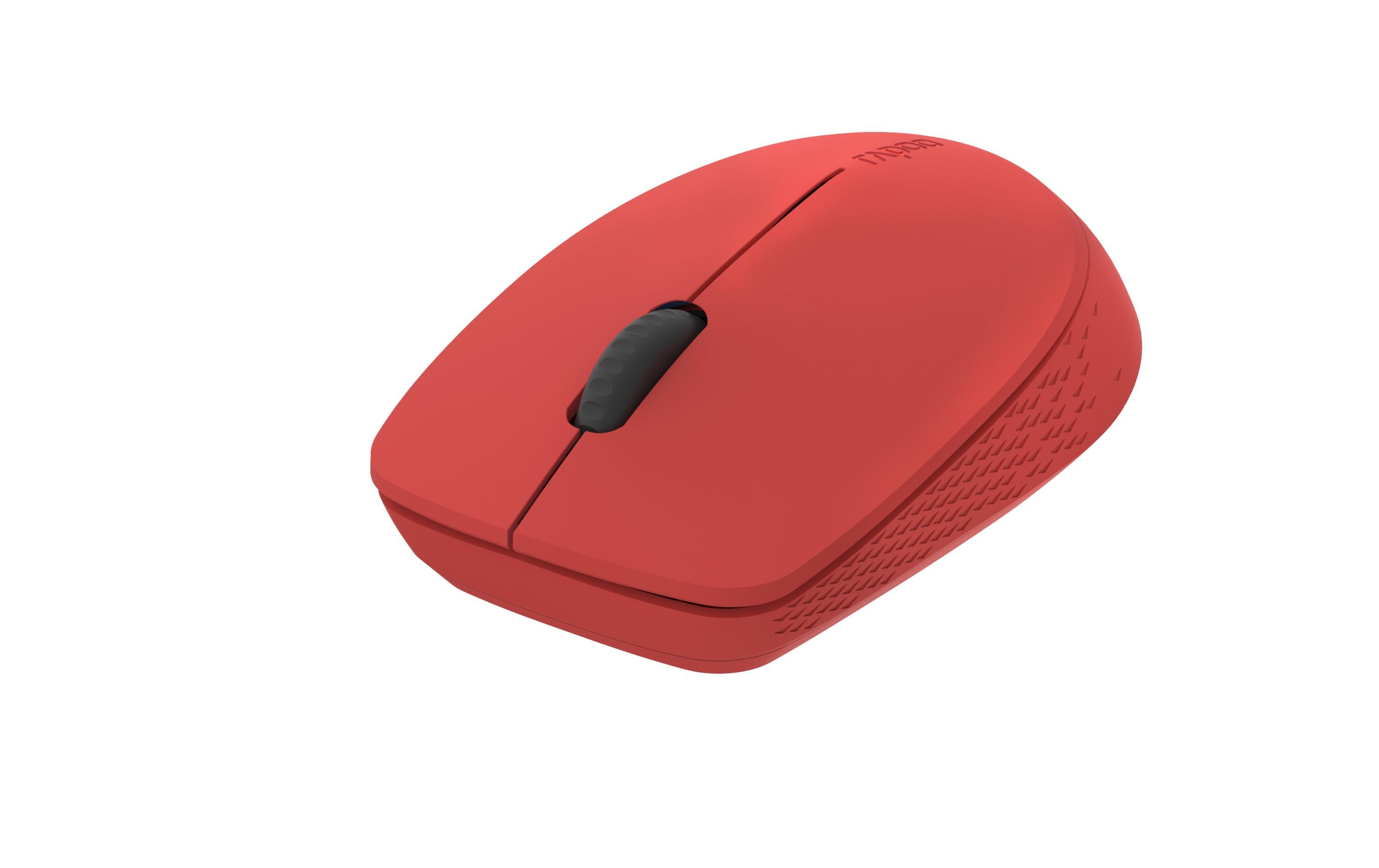Maus M100 Optical Silent RedGeräuscharme Wireless-Maus mit optischem Sensor