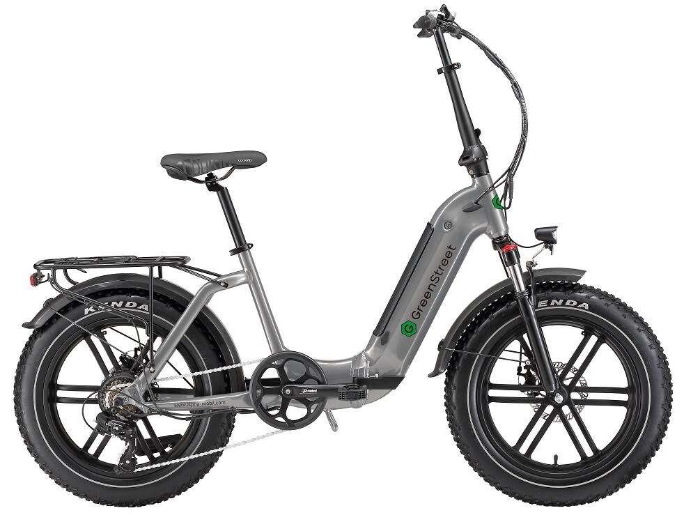GreenStreet E-Bike Tiefeinsteiger Klapprad GS5 250 W 20 Zoll grau