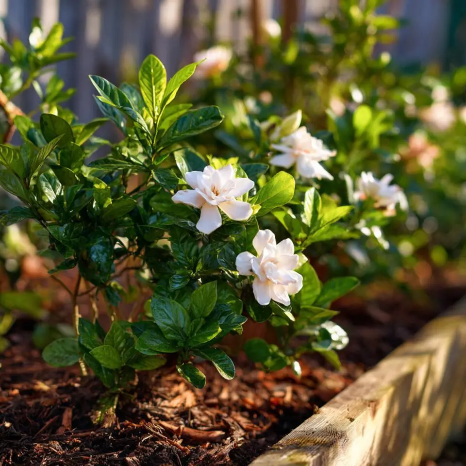 Kaapse jasmijn - Set van 2 - Gardenia jasminoides - Hoogte 20-30cm - ⌀13cm