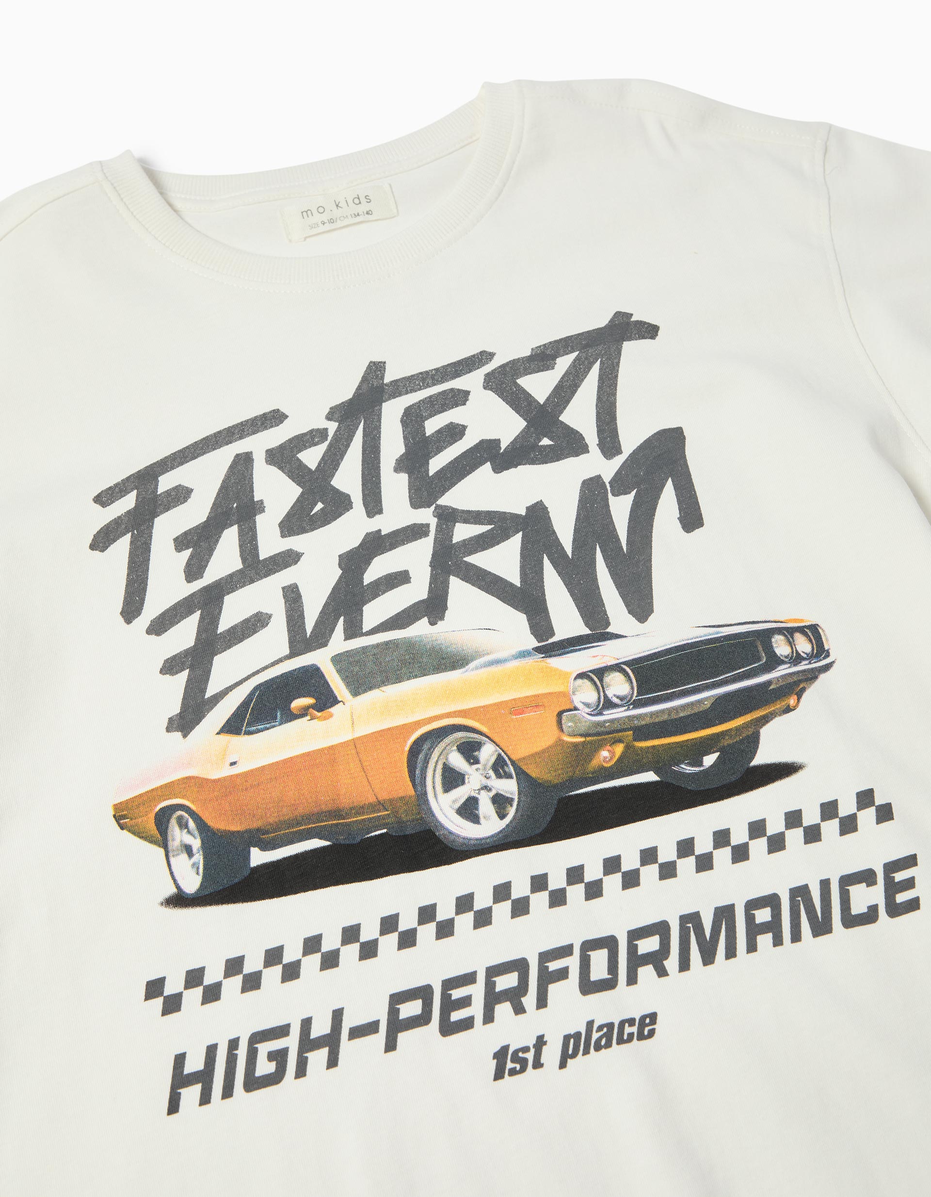 T-shirt Print, Menino, Branco