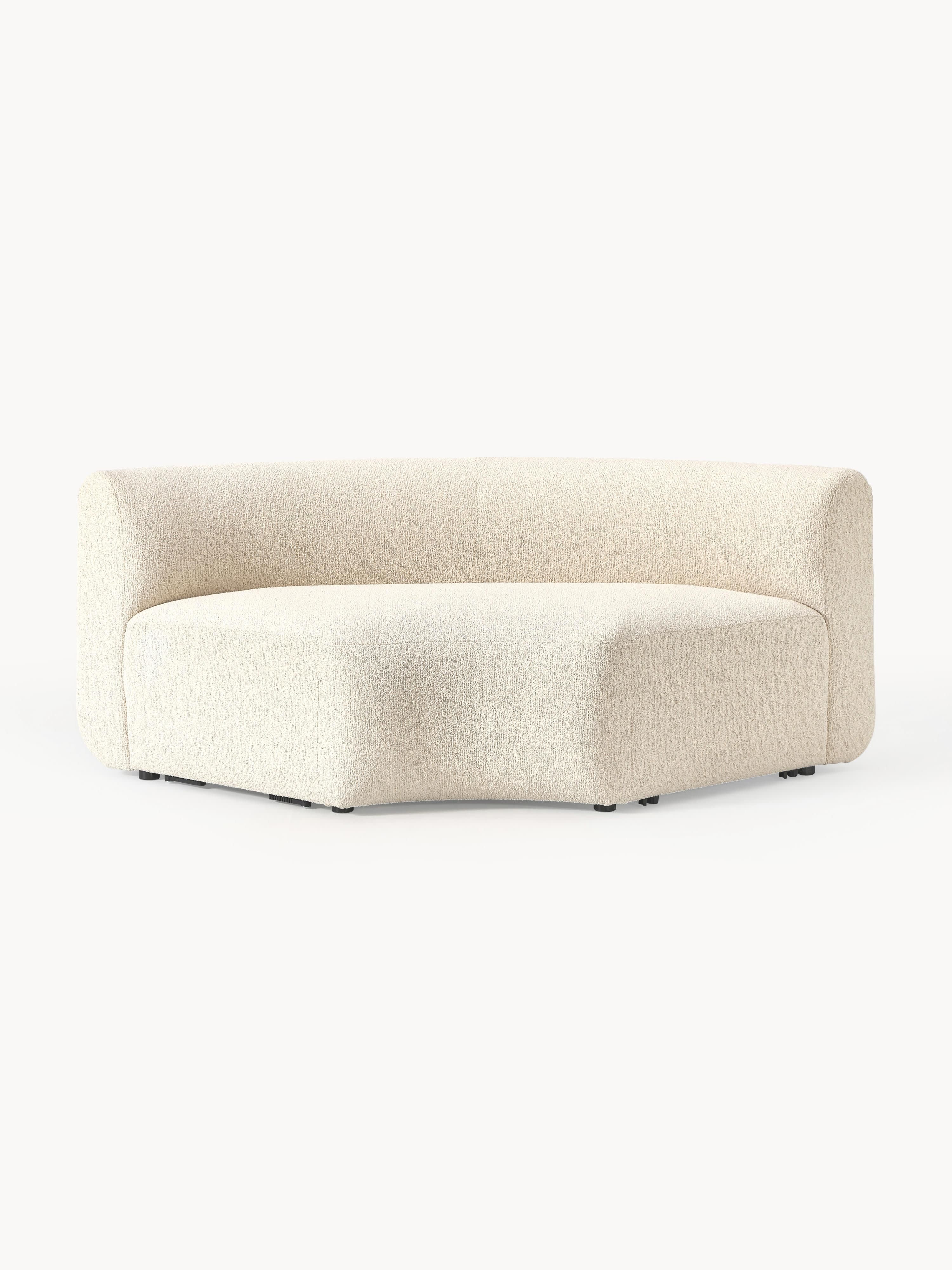 Ronde bouclé hoekmodule Sofia
