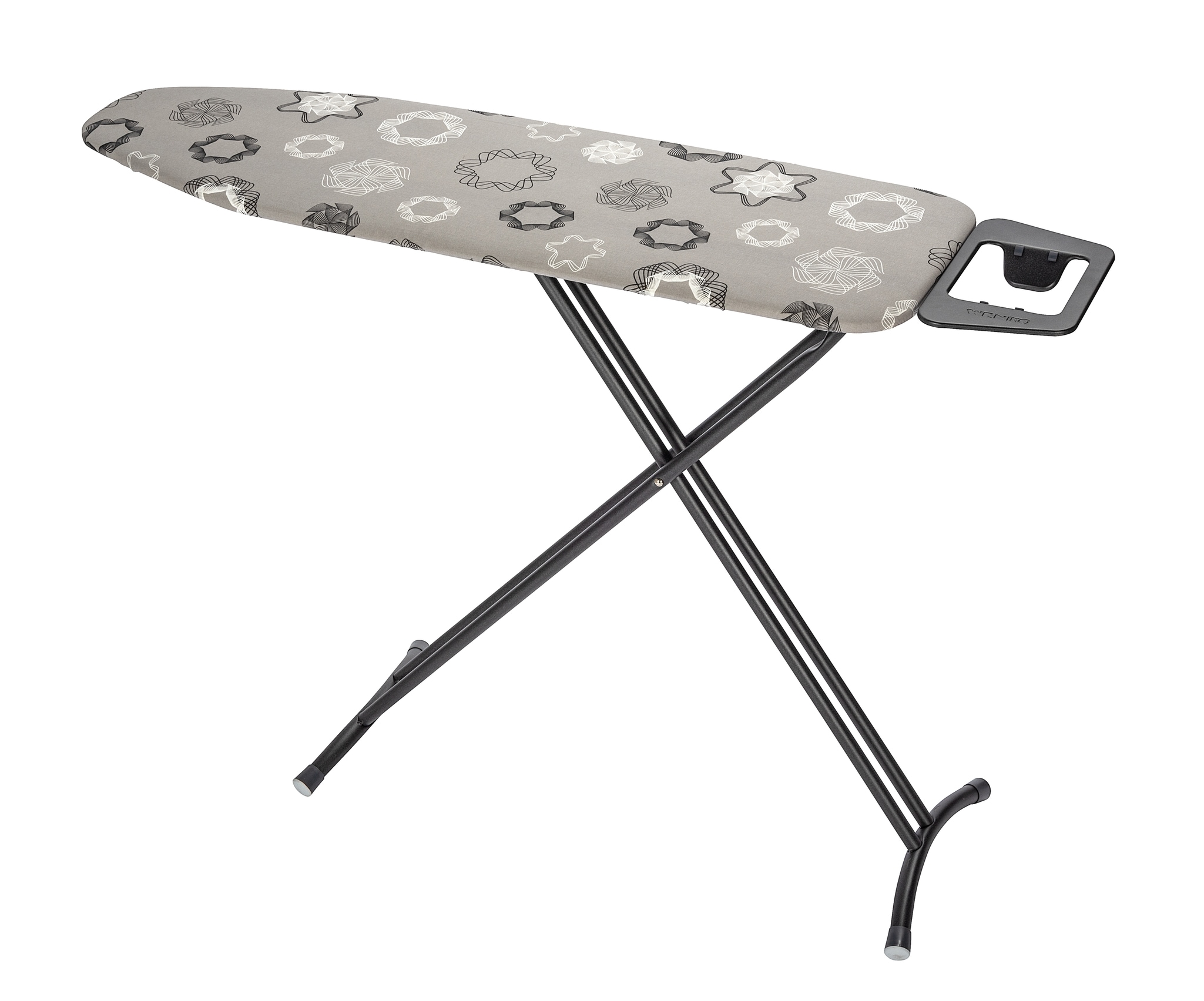 WENKO Bügelbrett »Modell Classic Black« Bügelfläche 120 cmx38 cm höhenverstellbarer Bügeltisch, platzsparend klappbar