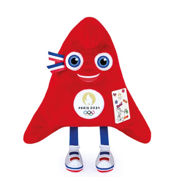 Mascotte Peluche Jeux Olympiques 2024 - 35 cm