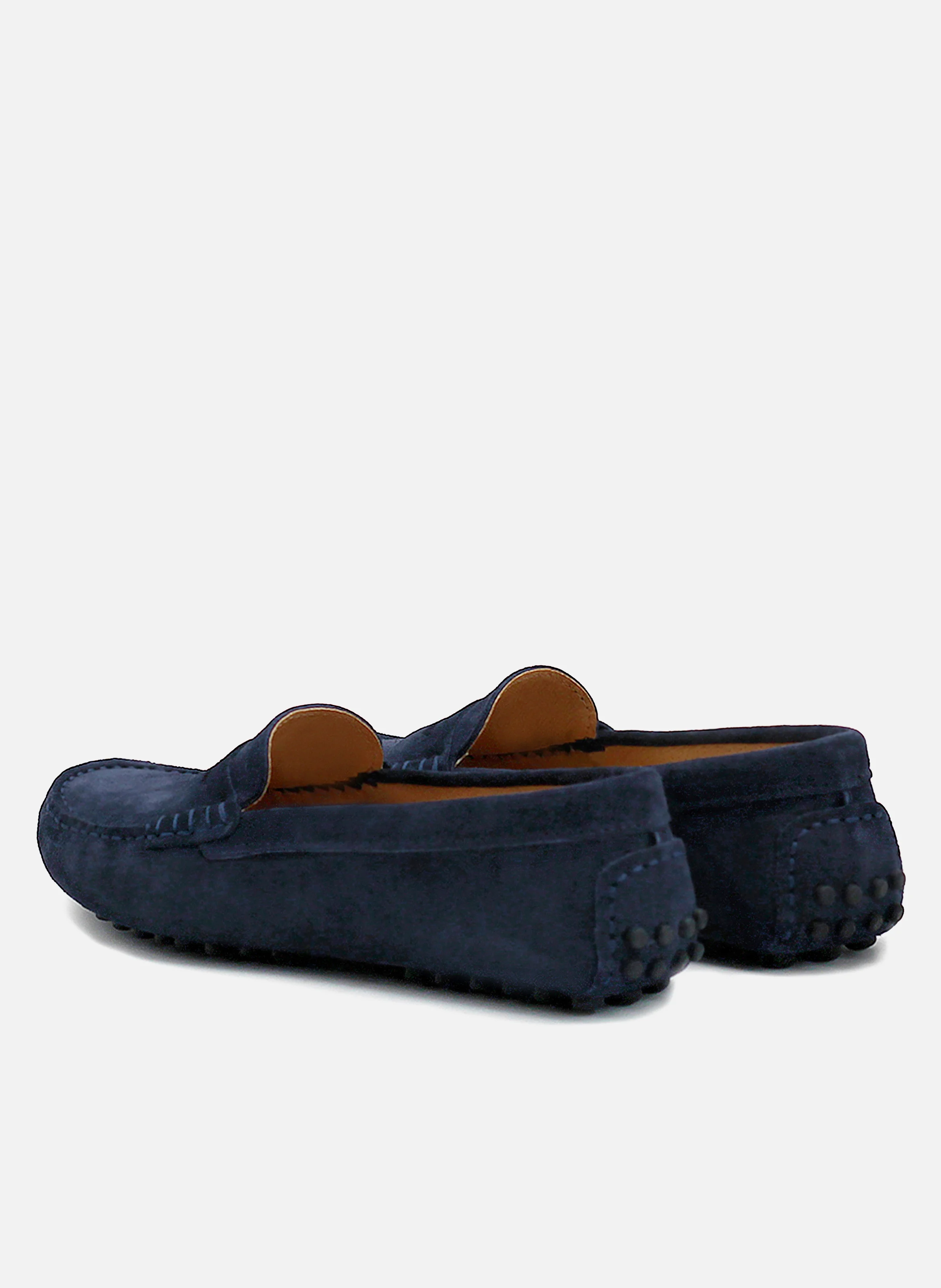 Mocassins femme cuir daim | Bleu