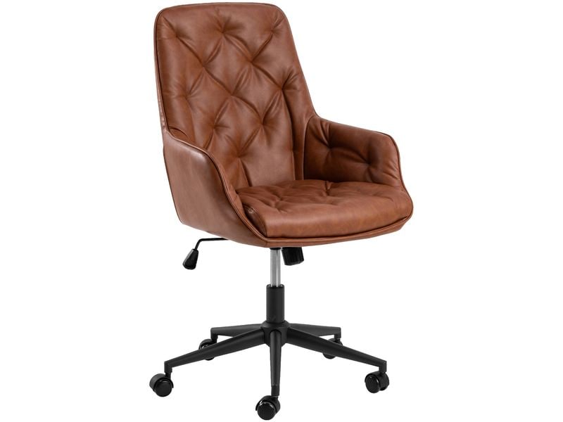 AC Design Bürostuhl Erik, mit Polsterrücken und Armlehnen, Höhenverstellbarer Schreibtischstuhl