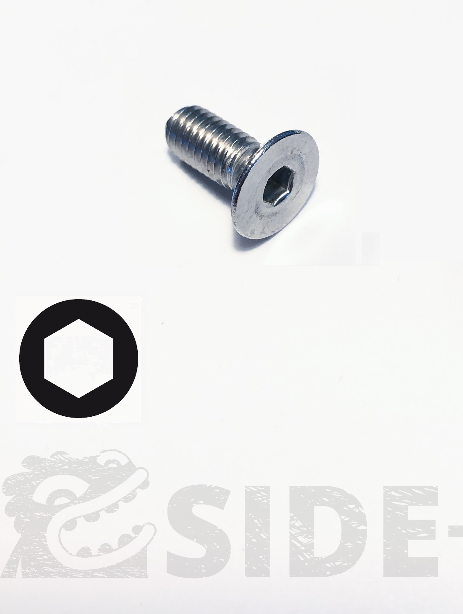 Side Shore Vis - Tête Fraisée - 6 Pans - M5 - Inox A4 8 mm