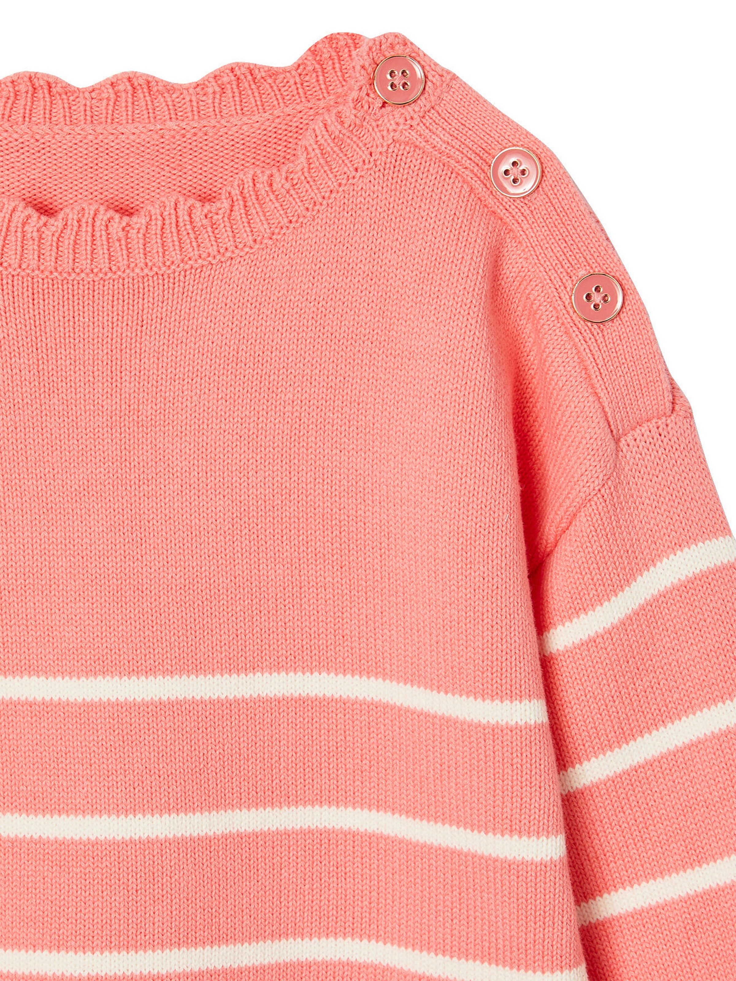 Vertbaudet Mädchen Ringelpullover rosa