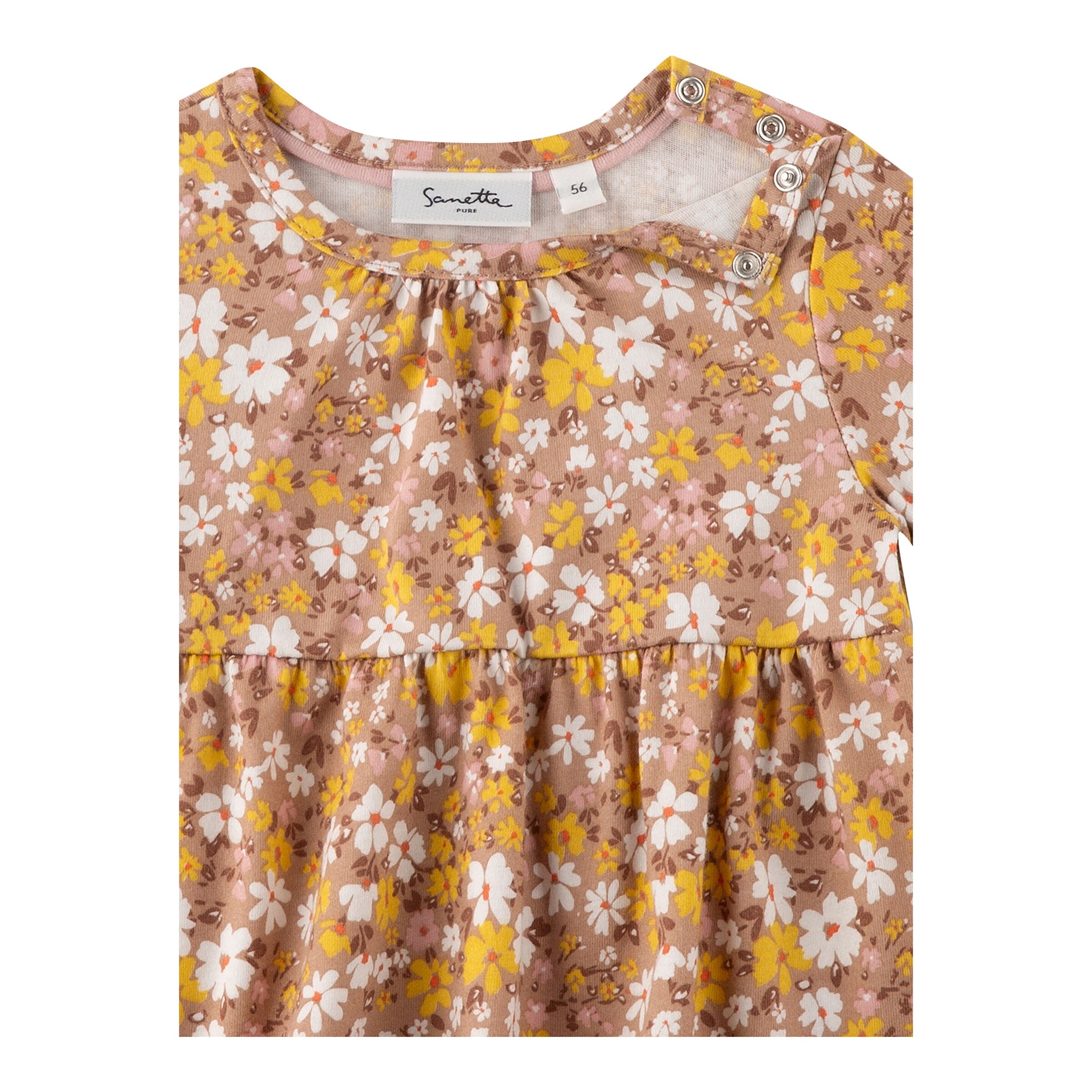 Sanetta Pure - Pure Kleid kurzarm Blumen bunt