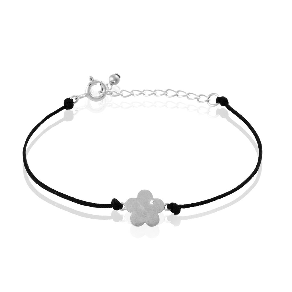 Bracelet Emeraude Argent Blanc Oxyde De Zirconium