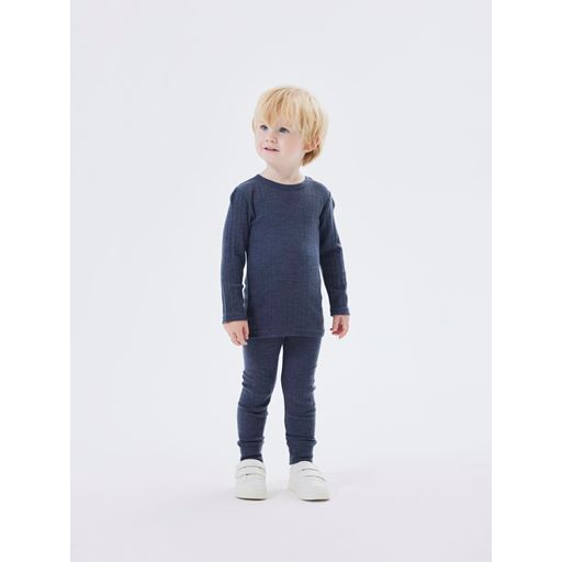 Name It Wang Wool Needle Longjohn Leggings, Ombre Blue, 86 cm