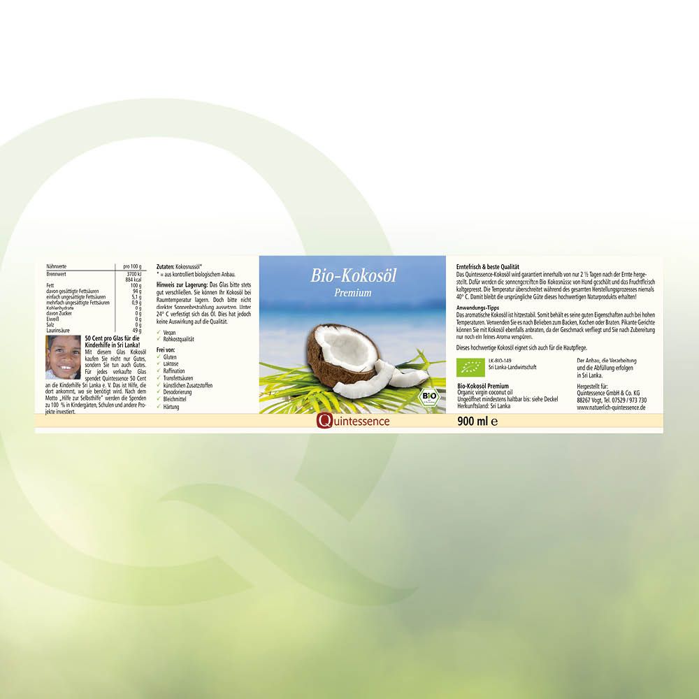 BIO-Kokosöl in Bioqualität von Quintessence